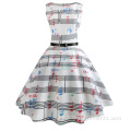 Mujeres Party Vintage Vintage Polka Vestido retro personalizado